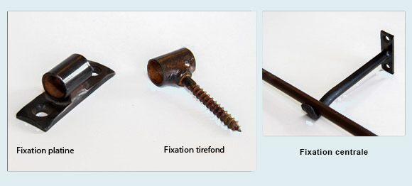 fixation pour tringle à rideaux Provencale - tringle-a-rideaux.com