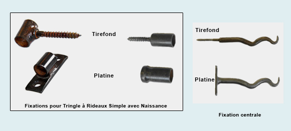 fixation pour tringle à rideaux Provencale - tringle-a-rideaux.com fixation pour tringle à rideaux double Provencale - tringle-a-rideaux.com